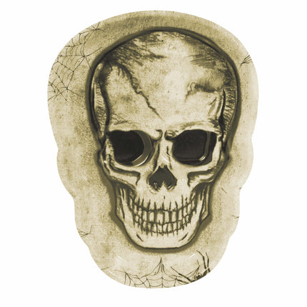 Halloween-bricka Skelett 25 cm