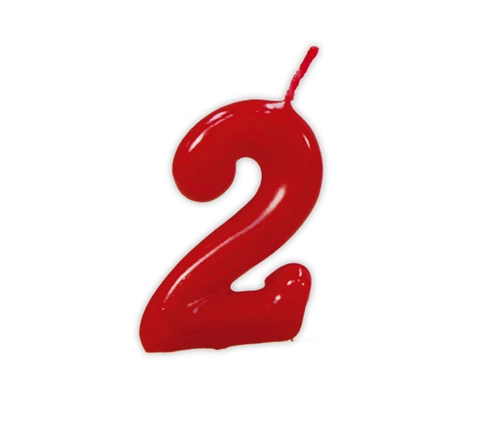 Rött stearinljus 2 år 5,5 cm