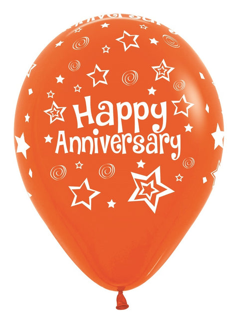Ballonger Happy Anniversary Mix 30cm 25st