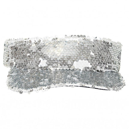 Solskydd med paljetter Silver
