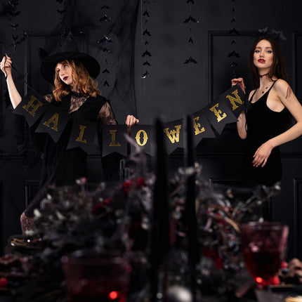 Orange Halloween bokstavsgirlang 1,75 m