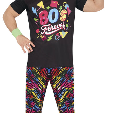 Neon 80S Kostym Män