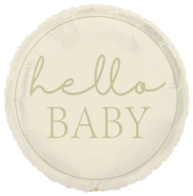 Hello Baby Helium Ballong Nude 45cm