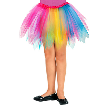 Färgad Tutu flicka 40 cm