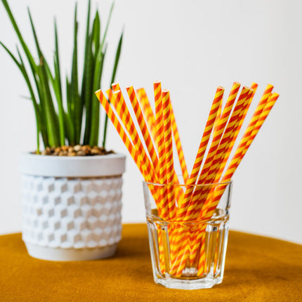 Gula Röda Sugrör Kartong 20st