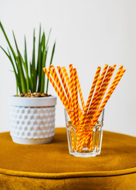 Gula Röda Sugrör Kartong 20st