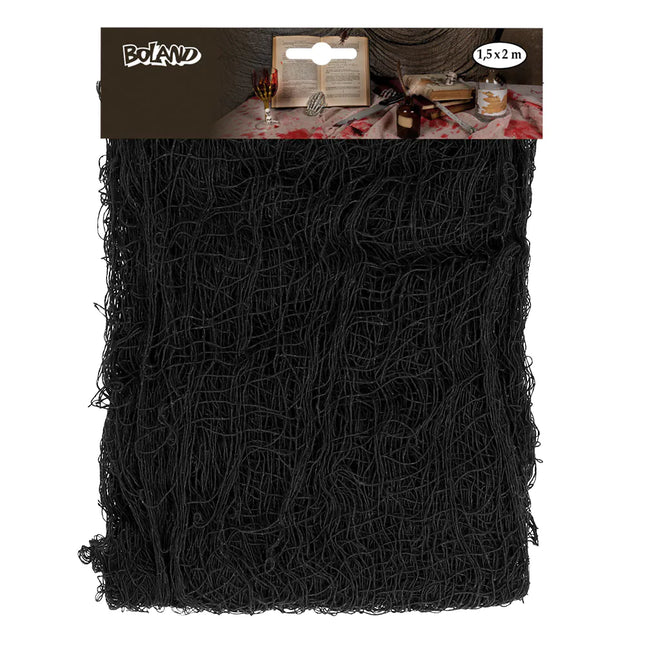 Halloween svart klänning 1,83m