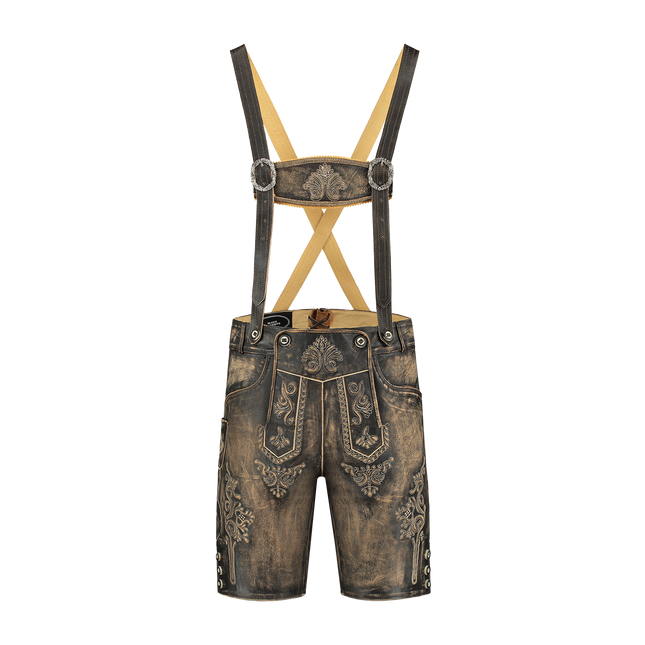 Lederhose Brun Kort Antik för män