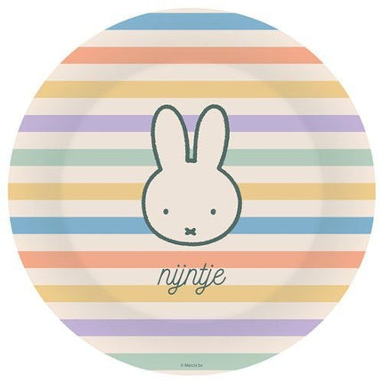 Miffy Färgade Tallrikar 23cm 8st