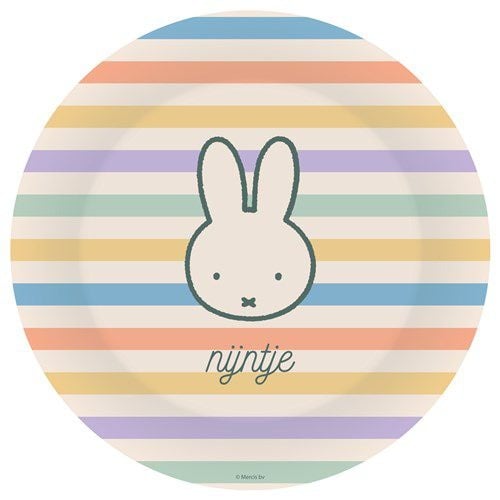 Miffy Färgade Tallrikar 23cm 8st
