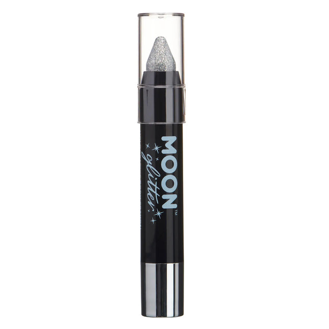 Moon Glitter Holographic Body Crayons Silver 3,2 g