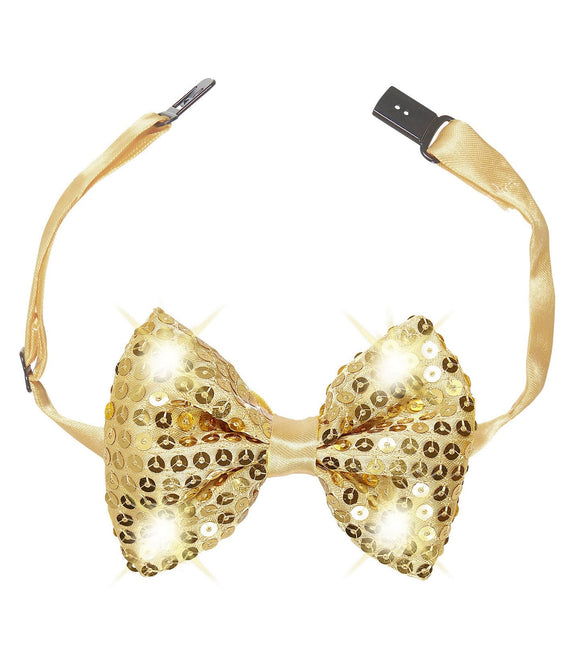 Guldbåge paljetter med ljus