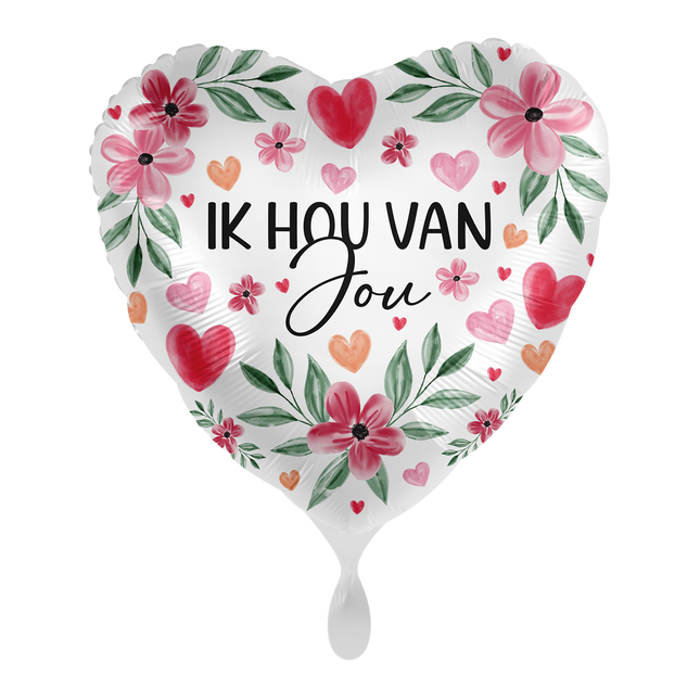 Jag älskar dig Heliumballong tom