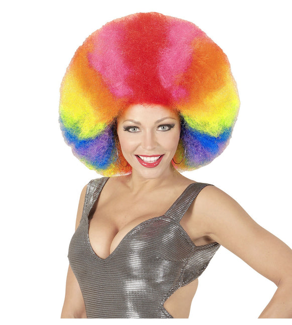 Färgad peruk Afro Extra Stor