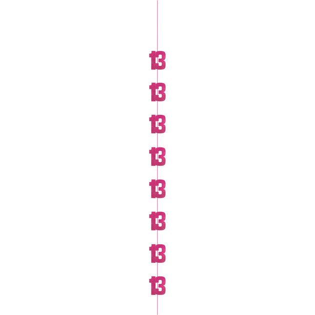 13 år Hängande dekoration Rosa 1,52 m