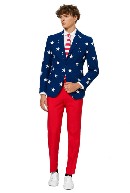 USA Stars Stripes Kostym Herr <tc>OppoSuits</tc>
