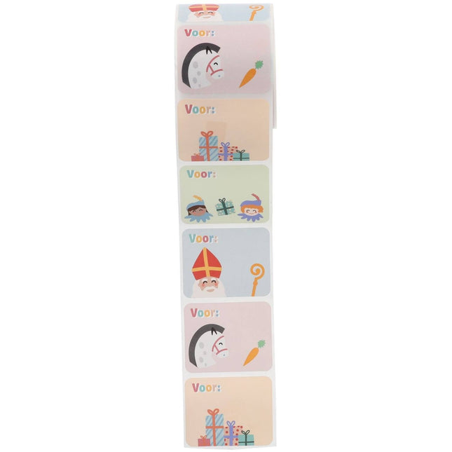 Namnklistermärken Present Sint och pieten