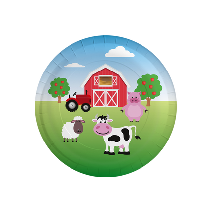 Farmyard Tallrikar 23cm 8st