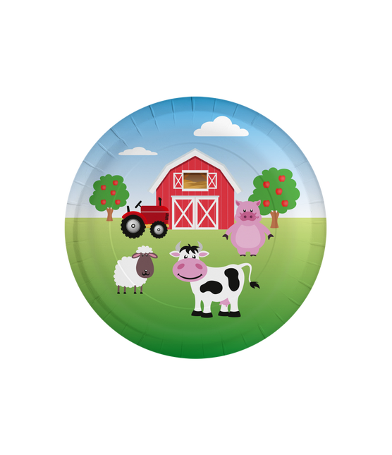 Farmyard Tallrikar 23cm 8st