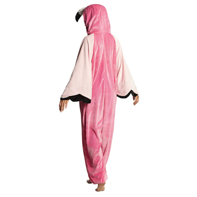 Onesie i flamingodräkt