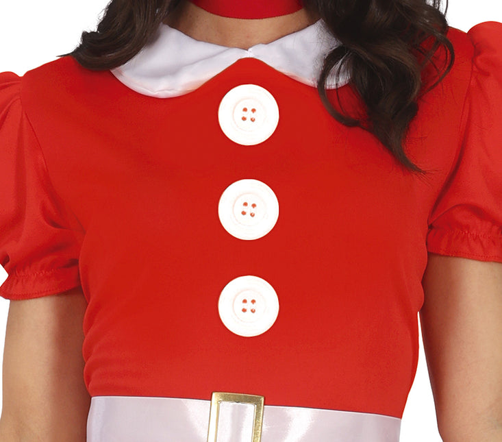 Mimmi Pigg Kostym Röd Vit Dam