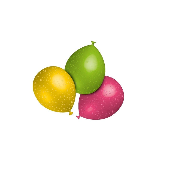 Färgade vattenballonger 9cm 1000st