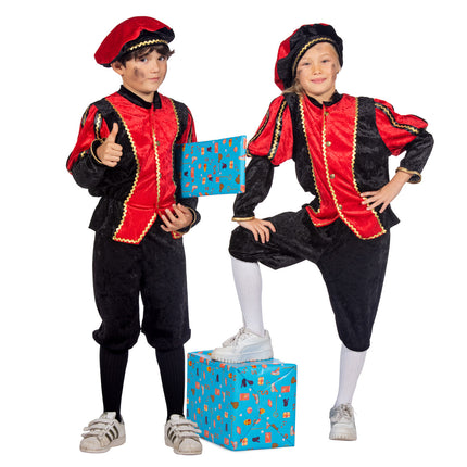 Pietenpak Kind Röd/Svart Luxe