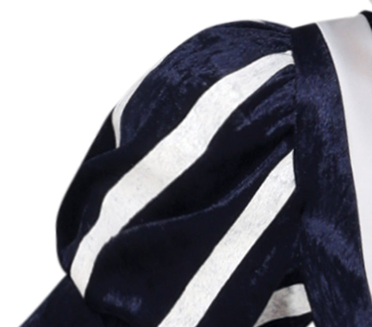 Musketör Kostym Blå Dam