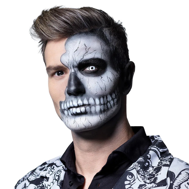 Vit Svart Färg Linser 3Mnd