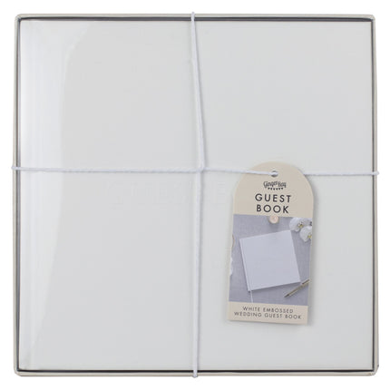 Bröllopsgästbok Vit