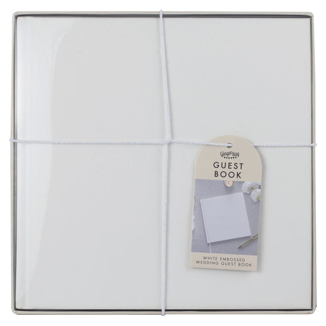 Bröllopsgästbok Vit