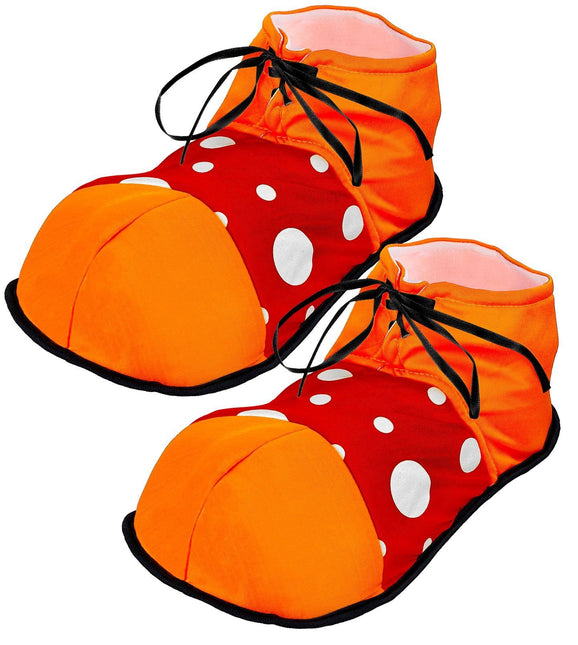 Clown med röda skor