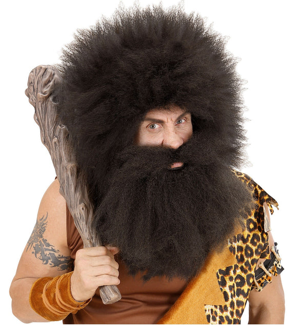 Caveman Fake Beard Svart