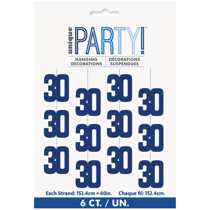 30 år Hängande dekoration Blå 1,52 m