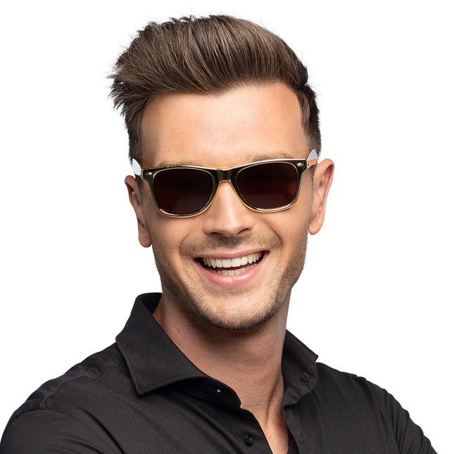 Golden Wayfarer-glasögon