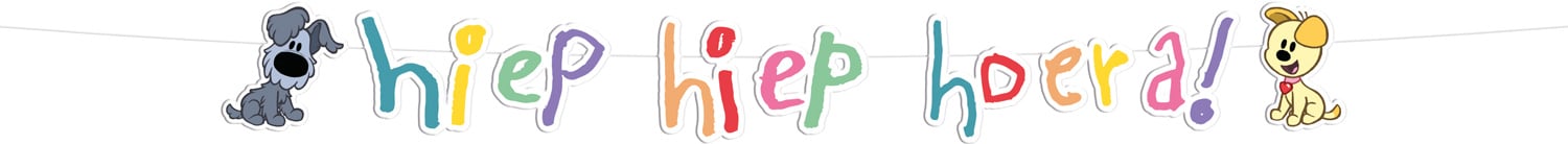 Woezel En Pip Bokstavsgirlang 2m