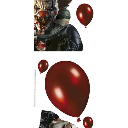 Halloween Fönsterdekoration Klistermärken Clown