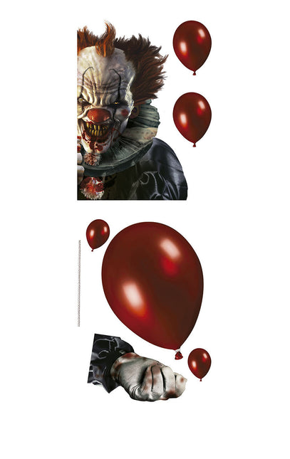 Halloween Fönsterdekoration Klistermärken Clown
