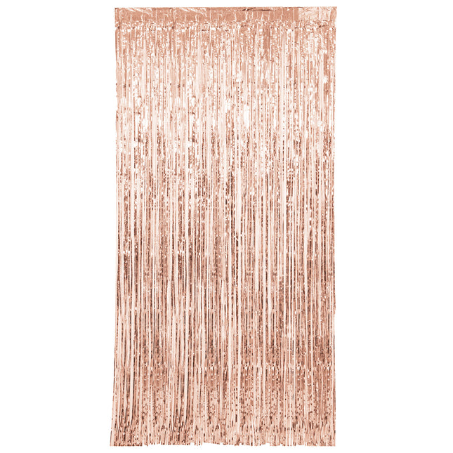 Roséguld Dörrgardin Metallic 2m
