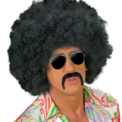 Disco 70S Fake Mustasch Svart