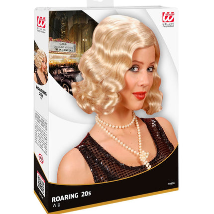 Blond peruk Roaring 20's