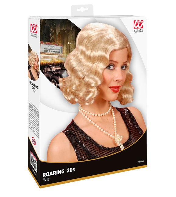 Blond peruk Roaring 20's