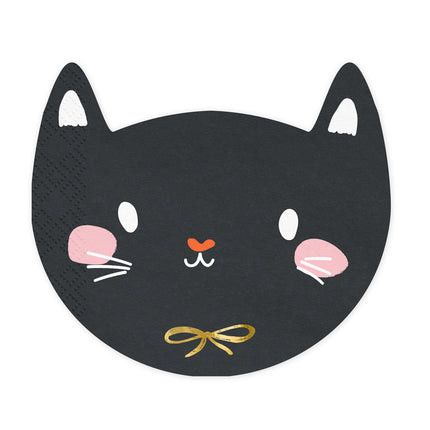 Servetter Katt 15cm 20st