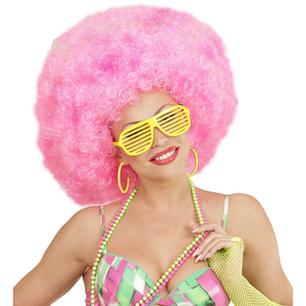 Neon gula örhängen ringar