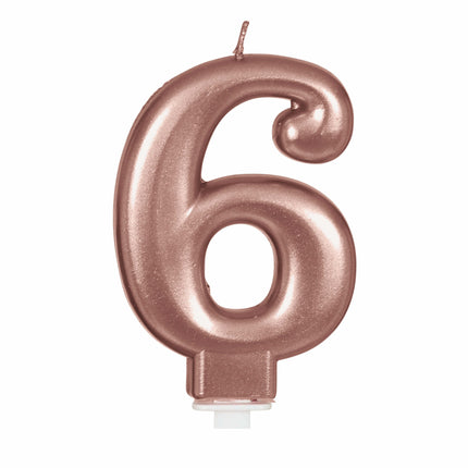 Roséguldljus 6 år 8cm