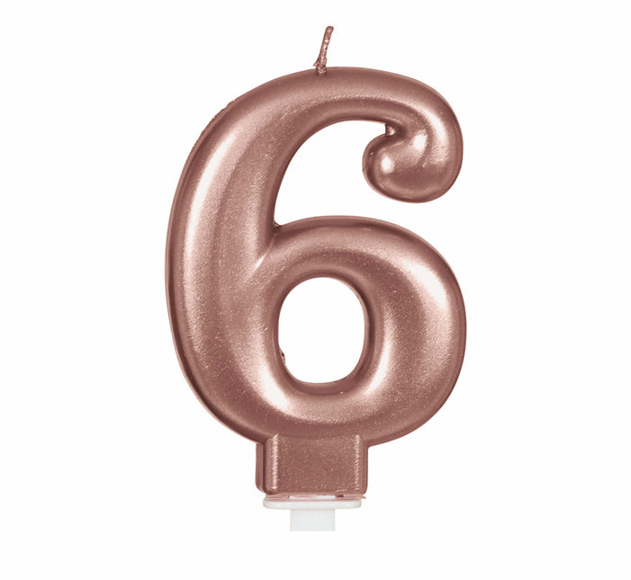 Roséguldljus 6 år 8cm