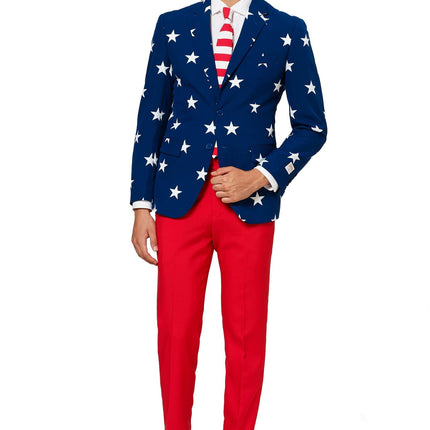 USA Stars Stripes Kostym Herr <tc>OppoSuits</tc>