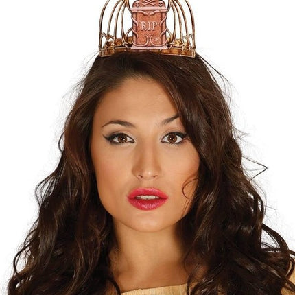 Halloween hårband gravsten