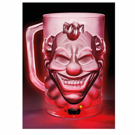 Halloween bordsdekoration ljus clown 10cm