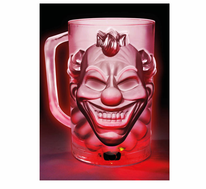 Halloween bordsdekoration ljus clown 10cm